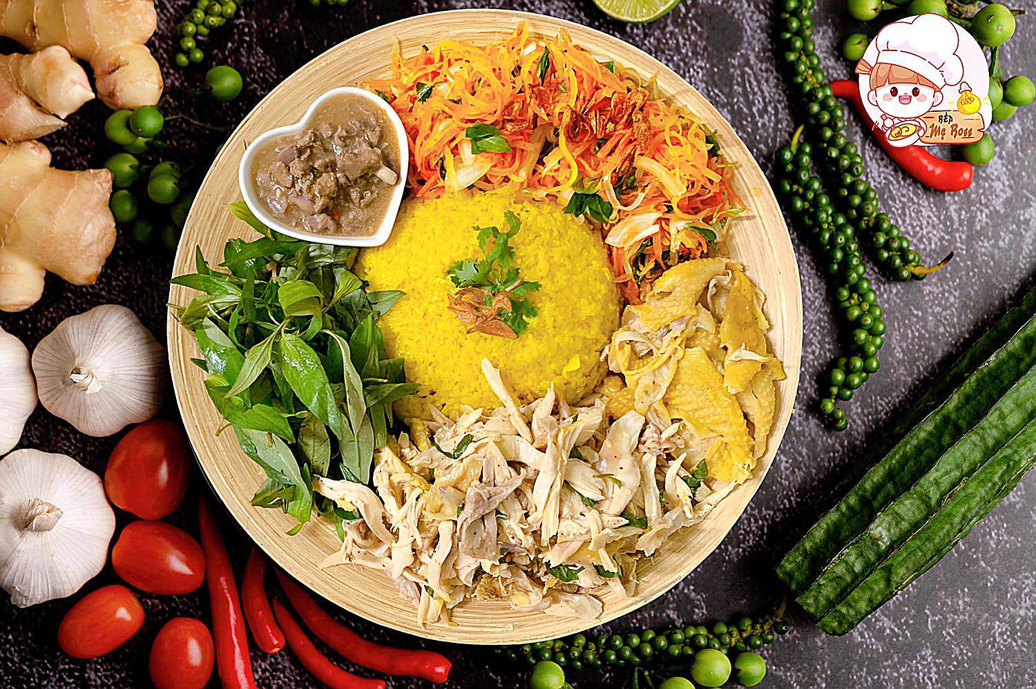 Cơm gà xối mỡ